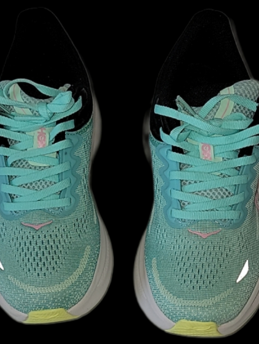 "WIDE" Hoka Bondi 9 Women's Teal and Pink Running Shoes BRAND NEW MULTIPLE SIZES - Picture 3 of 14